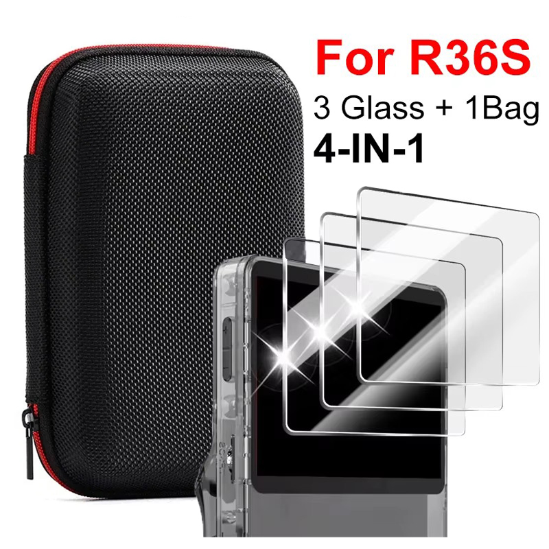 Gaming Console R36S - Mallette de rangement 4 en 1