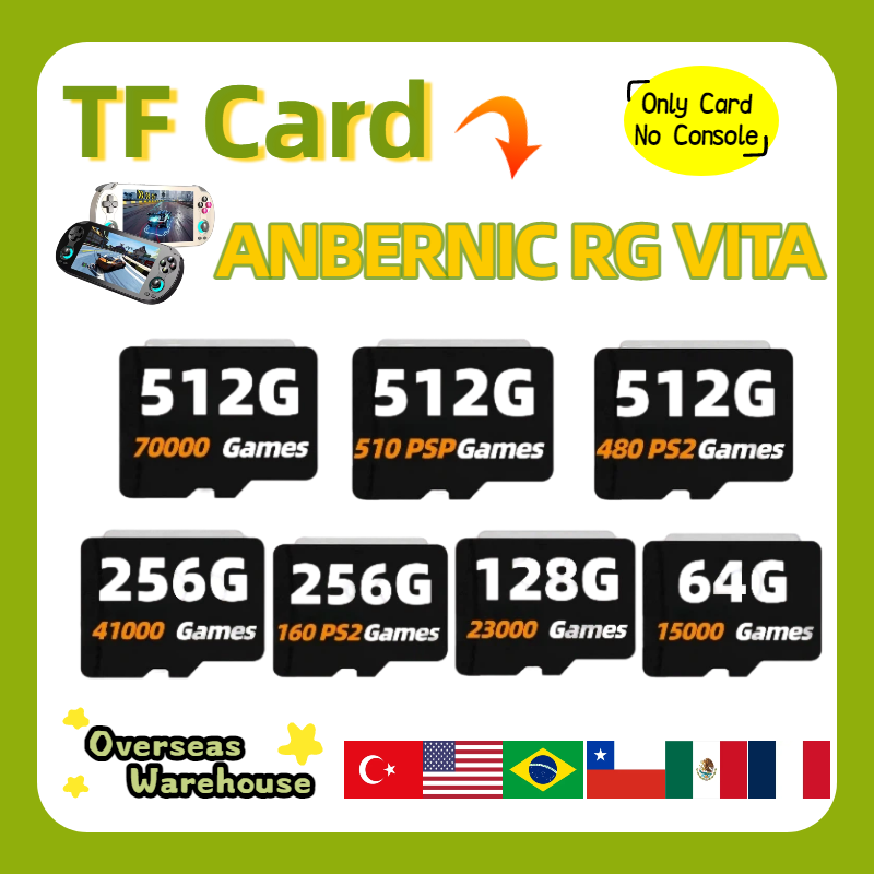 Gaming Console Anbernic - Carte de jeu vidéo pour consoles