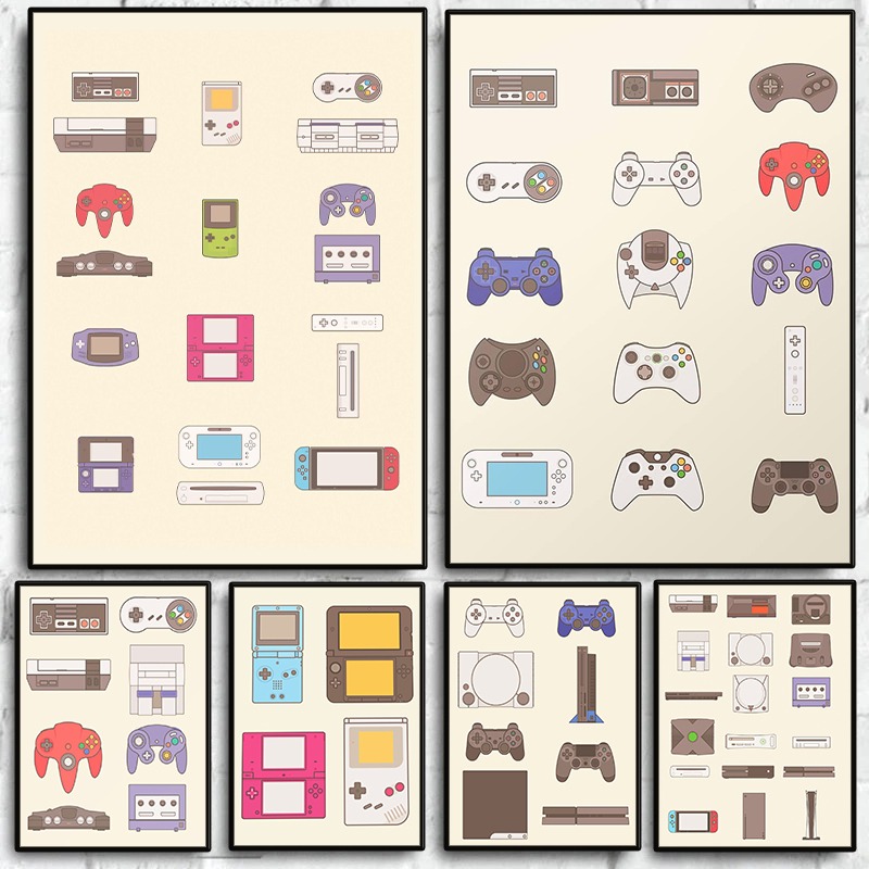 Gaming Console In - Affiche murale sur toile « Evolution