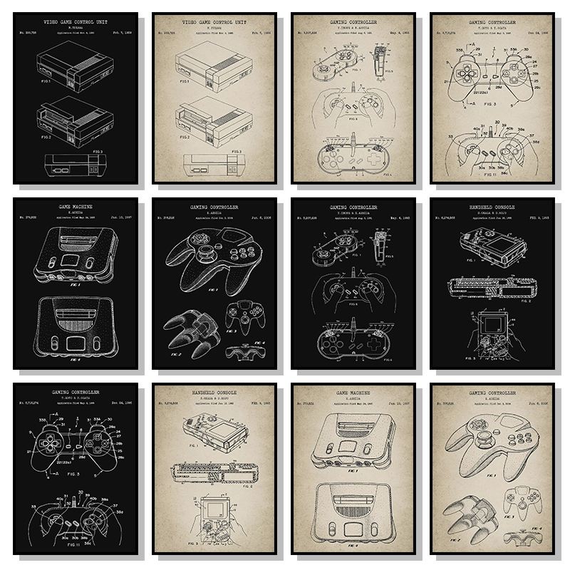 Gaming Console Picture - Affiche et impressions de plans de