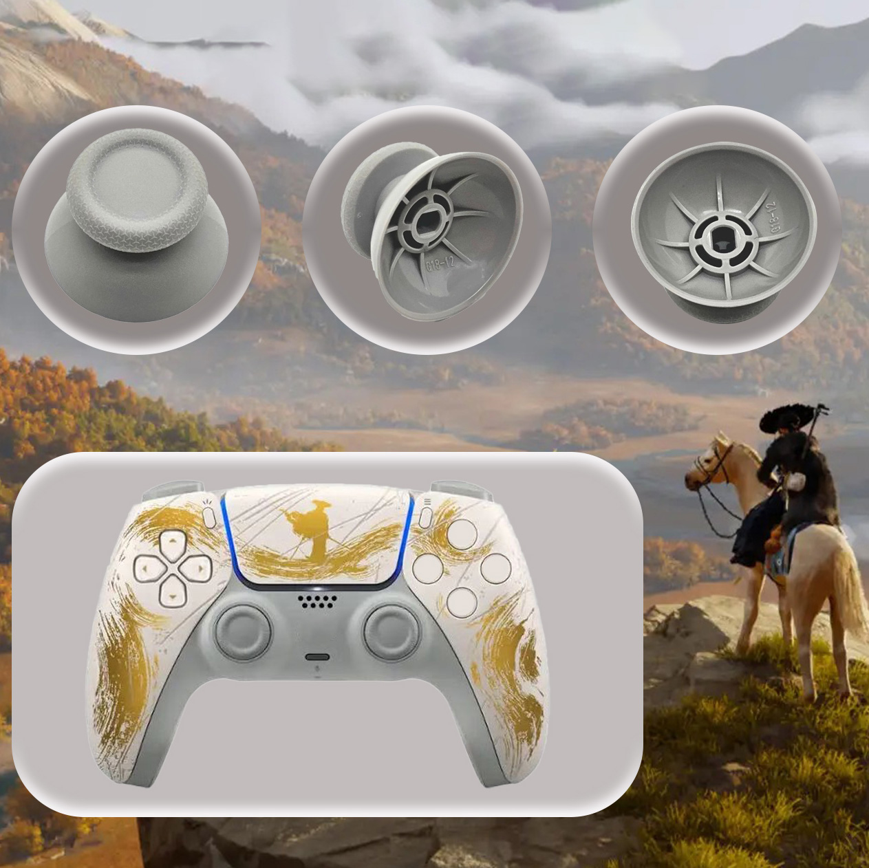 Sony Controller Dualsense - Capuchon de manettes de remplacement pour