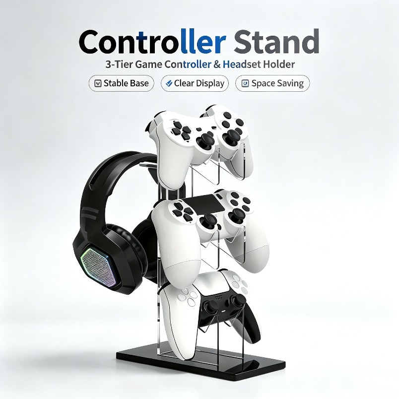 Support de manette de jeu à 3  - Gaming Console Organizer avis et prix