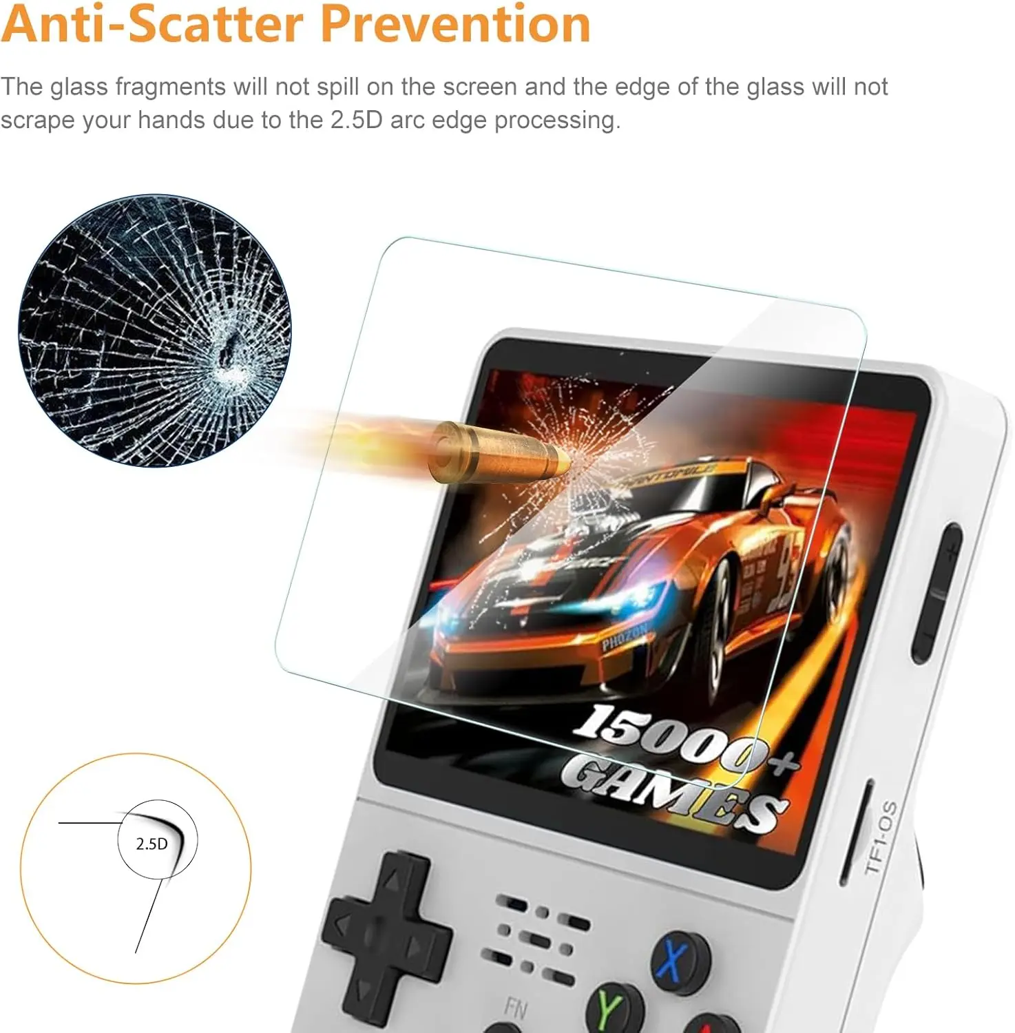 Étui 4 en 1 + verre pour conso - Gaming Console R36S avis et prix