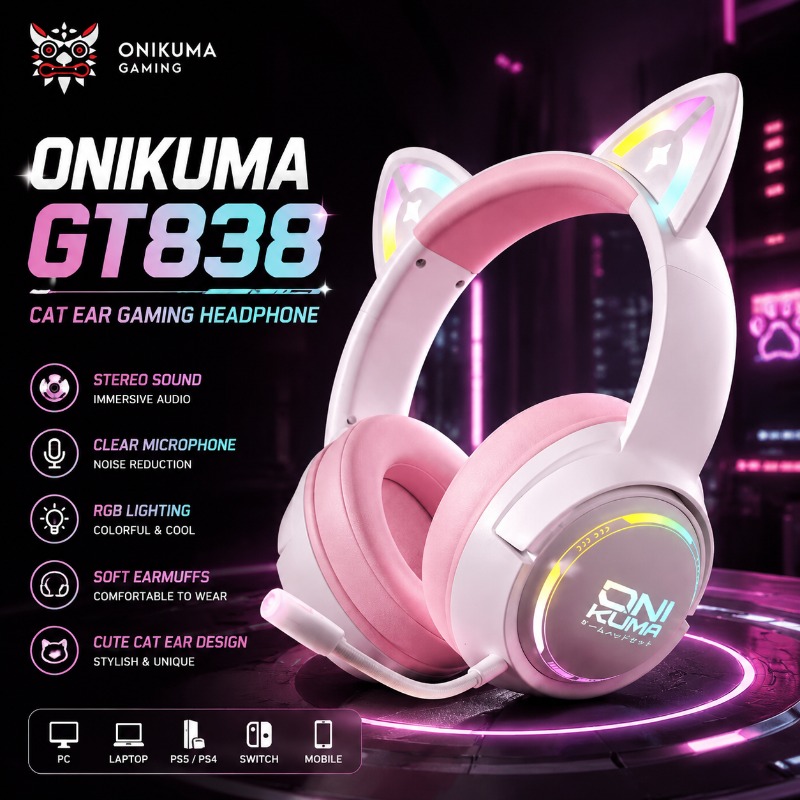 ONIKUMA GT838 – casque de jeu  - Gaming Console In Amazon avis et prix