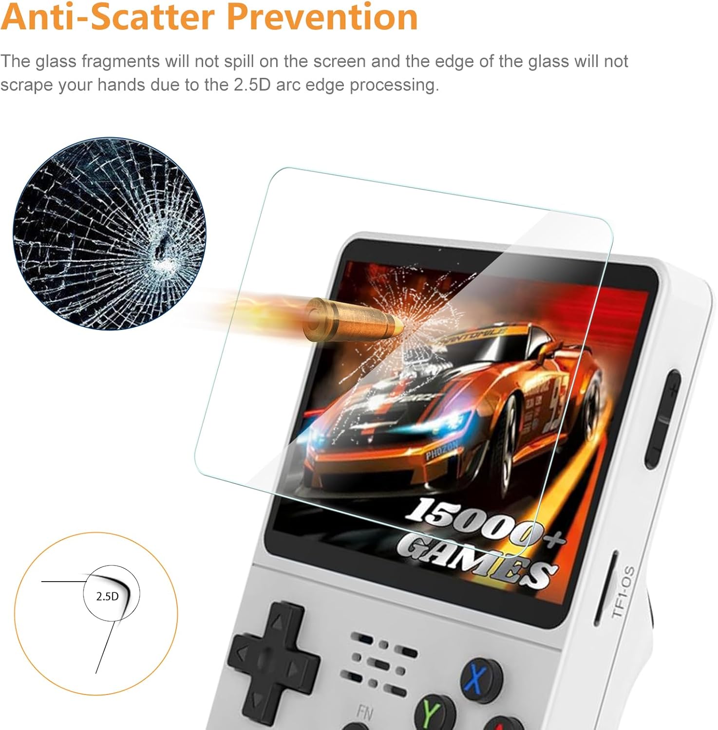 Étui 4 en 1 + verre pour Conso - Gaming Console R36S avis et prix