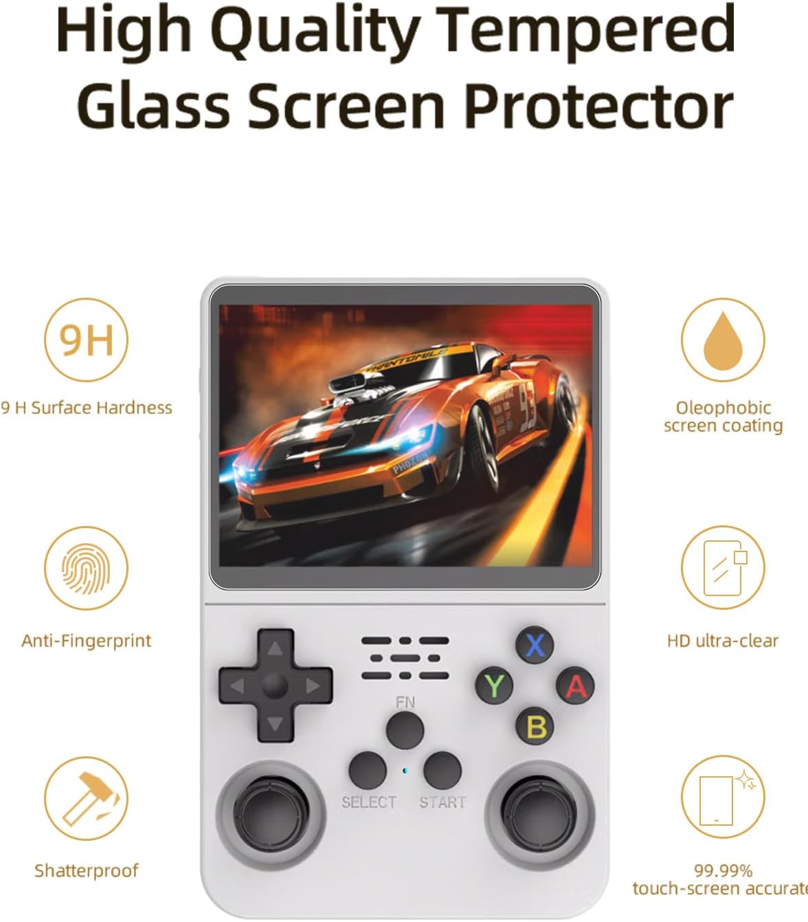 Étui 4 en 1 + verre pour Conso - Gaming Console R36S avis et prix