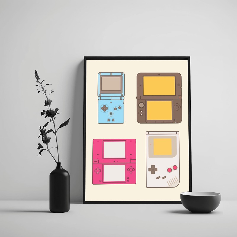Affiche d'évolution de jeu vid - Gaming Console Picture avis et prix