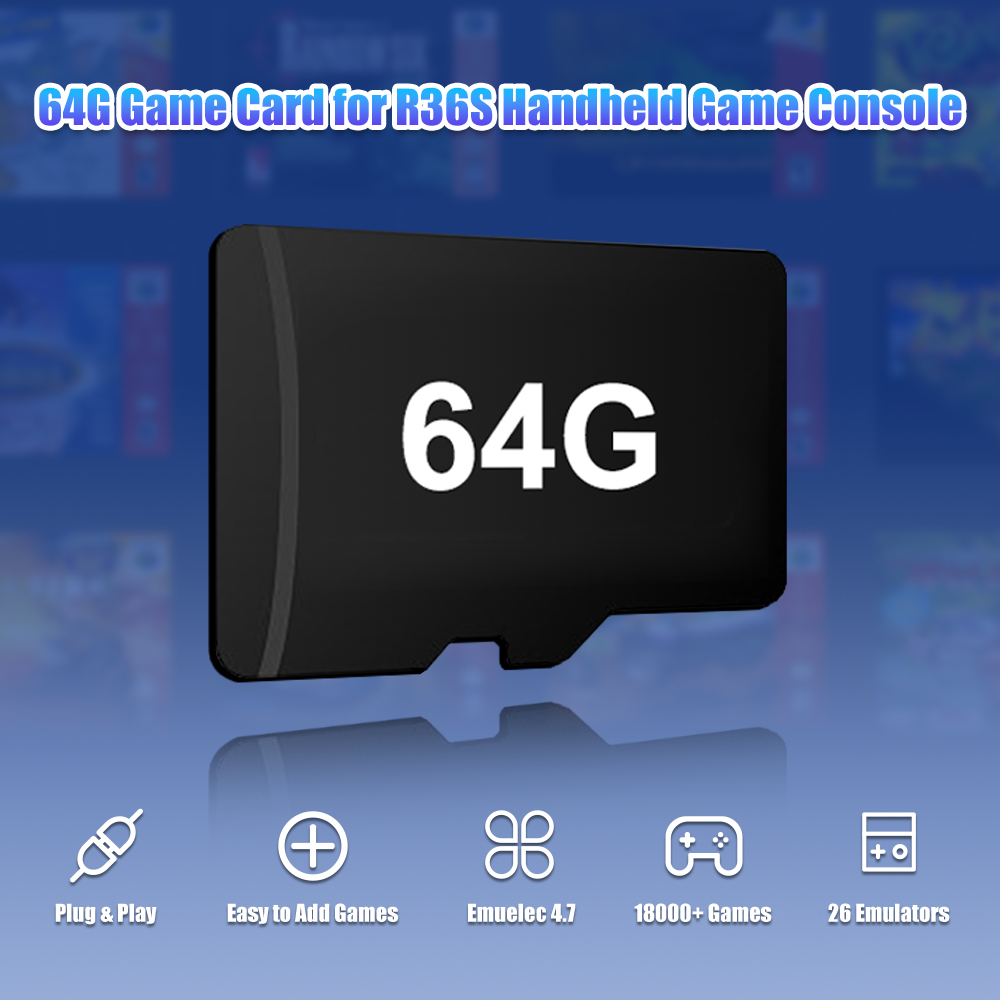 Carte de jeu TF 64 go pour Con - Gaming Console R36S avis et prix