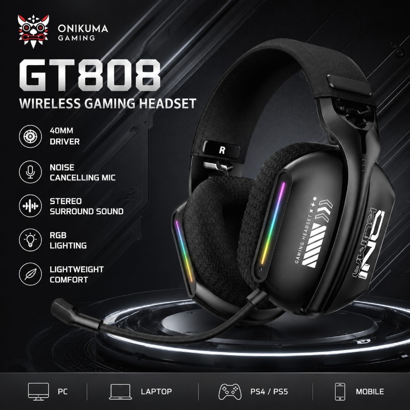 ONIKUMA GT808 – casque de jeu  - Gaming Console In Amazon avis et prix